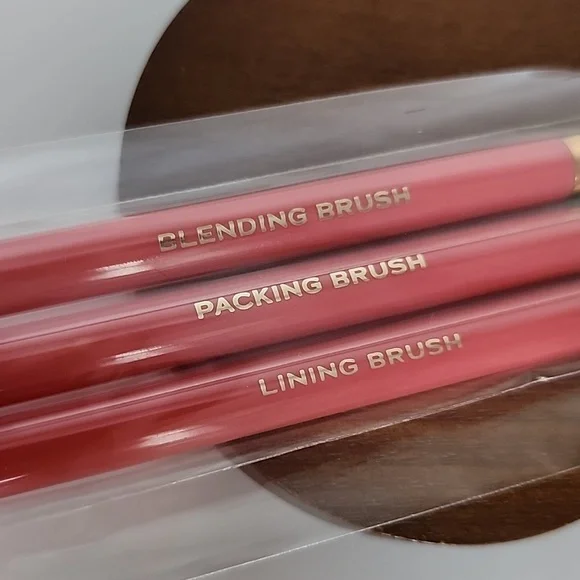 Alamar 3 Piece Eye Brush Trio - Pink Eyeshadow Brush Set - Picture 4 of 6